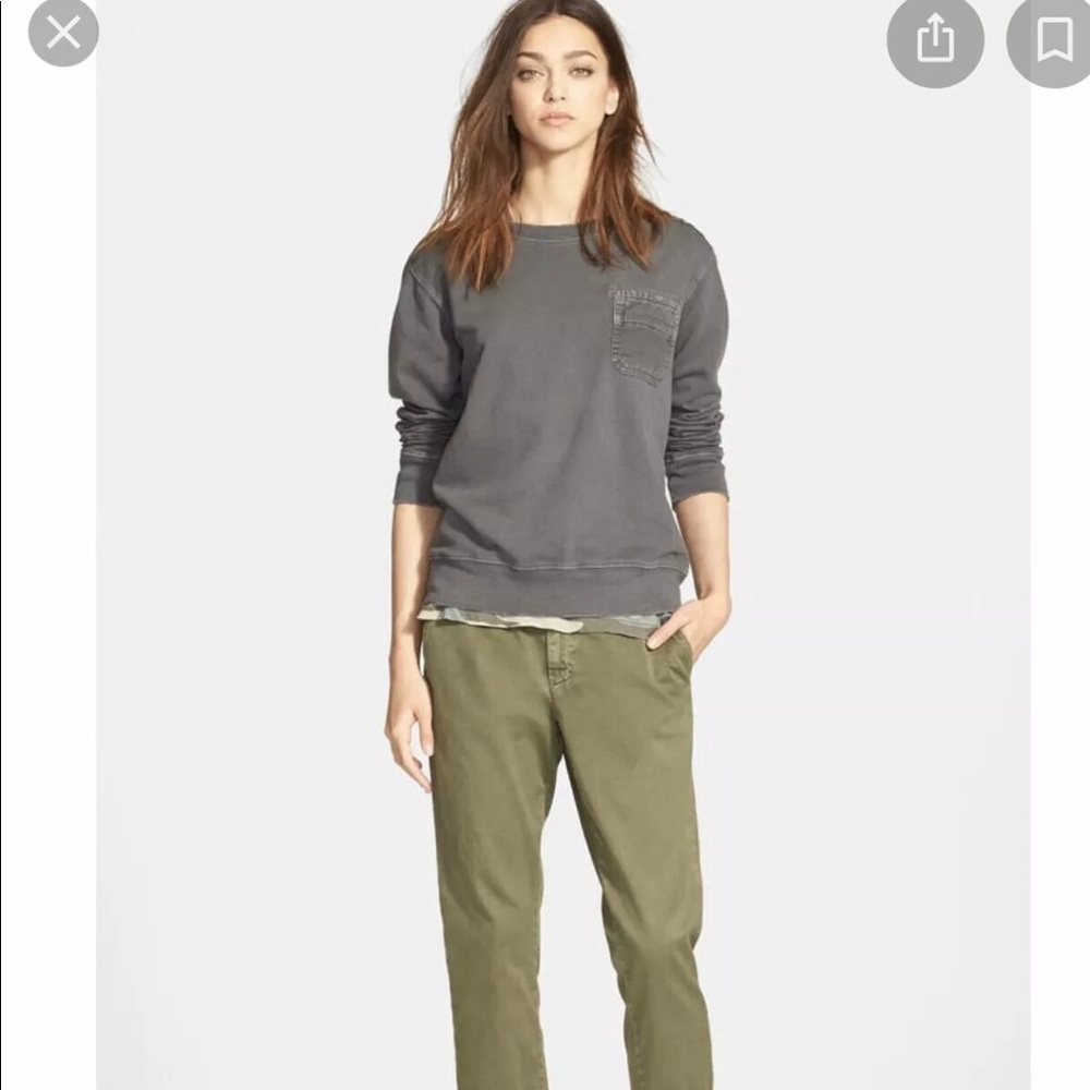 New W/Tags Current Elliott Gray Sweatshirt Size 3